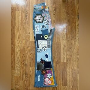 BDG Urban Outfitters Patchwork Crochet Flare Jeans - Size 26